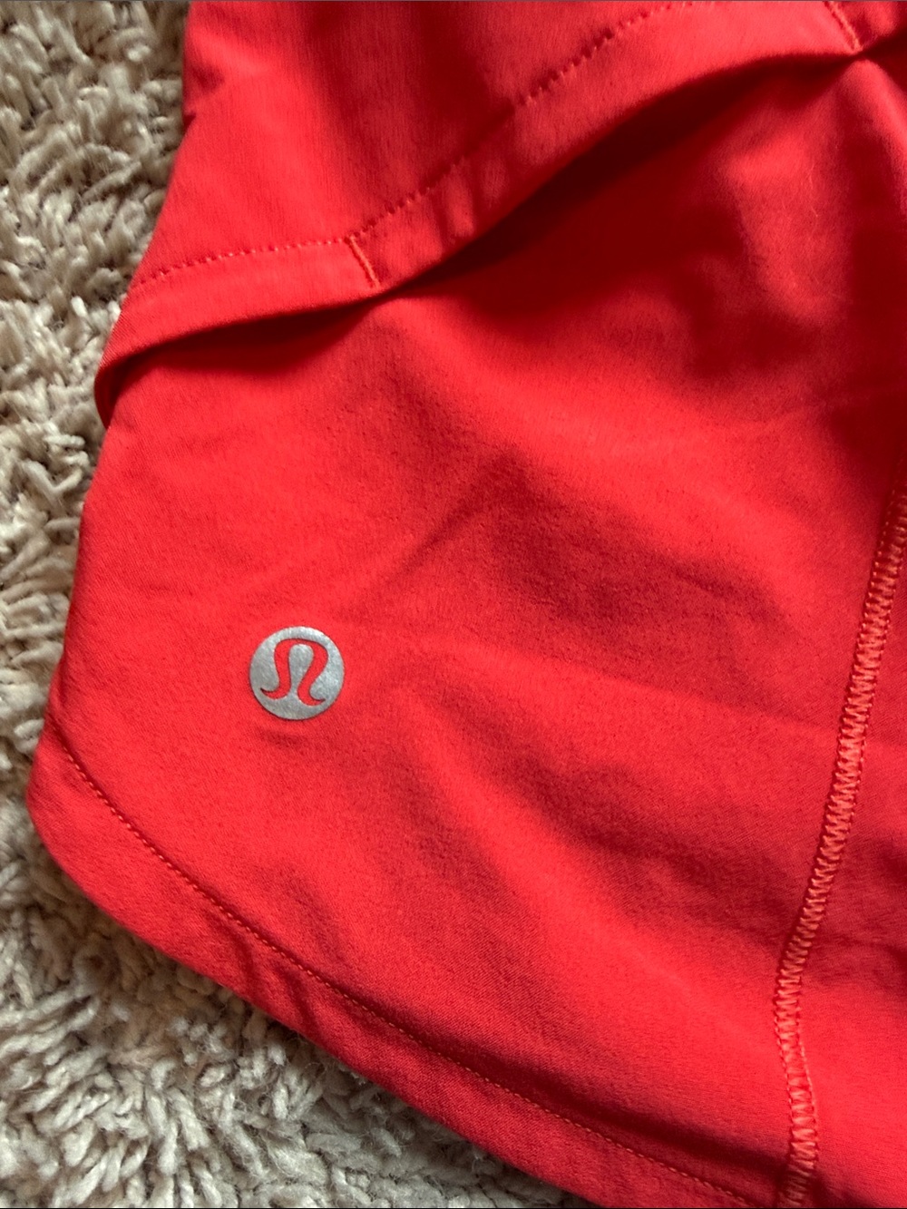 Lululemon Red Speed Up Shorts - Picture 3 of 5